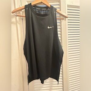women’s Nike Running Dri-fit racerback tank top mesh L black